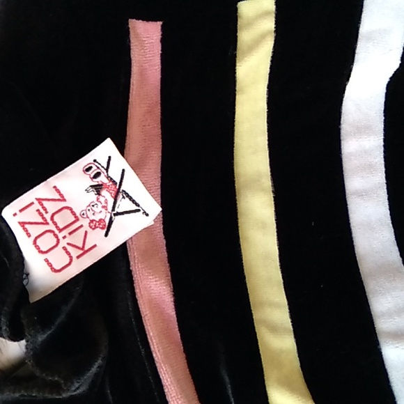 Cozi kidz maxi dress size 3 velour collared dress with colorful stripes - Picture 5 of 6